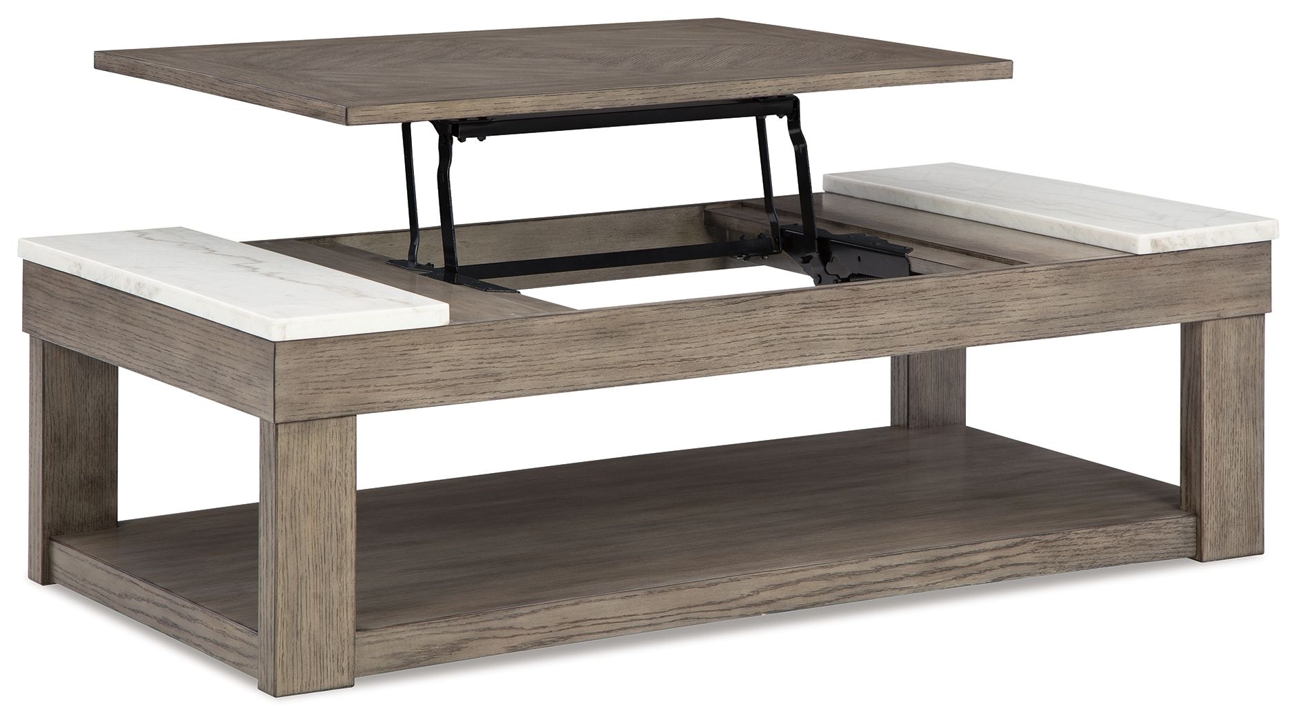 Loyaska - Grayish Brown / White - Lift Top Cocktail Table - Urban Living Furniture (Los Angeles, CA)