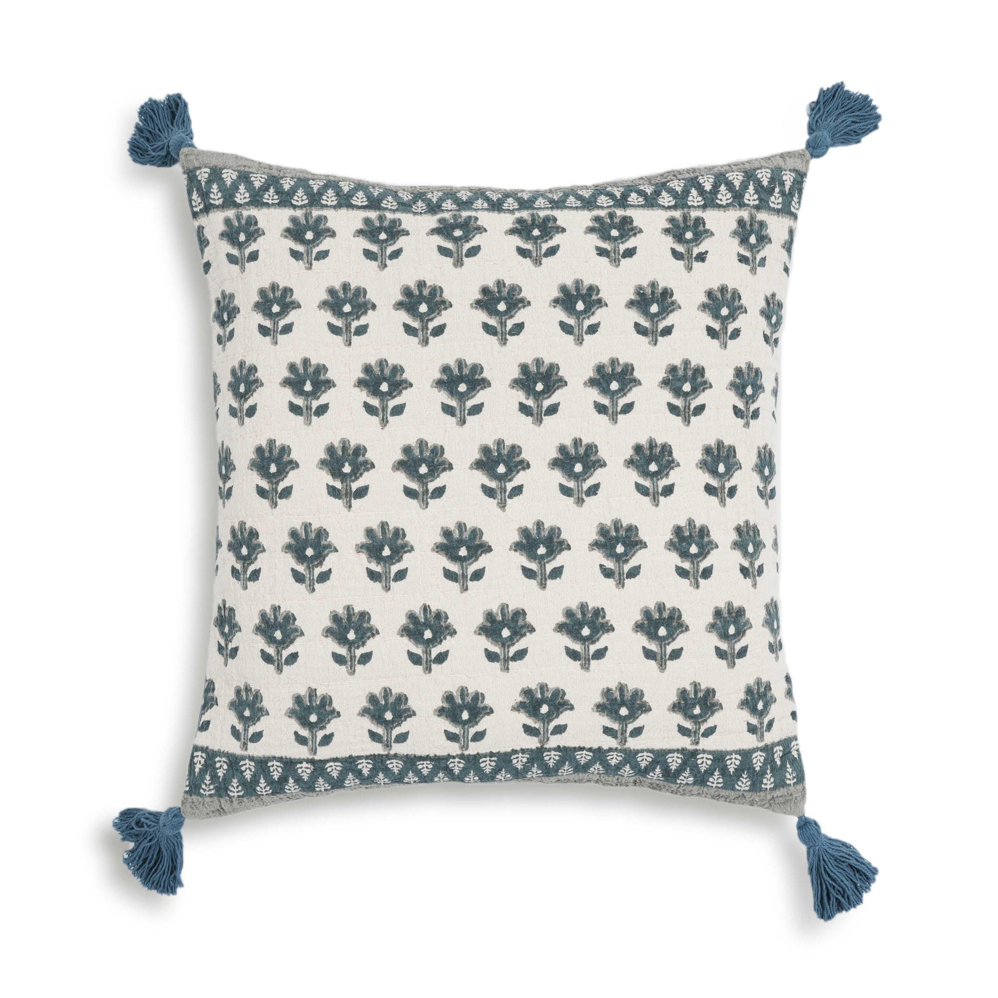 Blossom - Accent Cushion Cover - Blue - Urban Living Furniture (Los Angeles, CA)