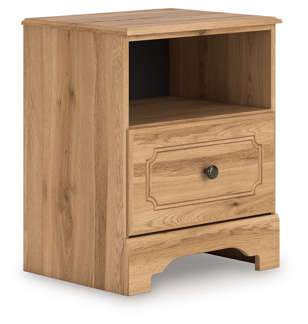 Aleaport - Warm Brown - One Drawer Night Stand - Urban Living Furniture (Los Angeles, CA)