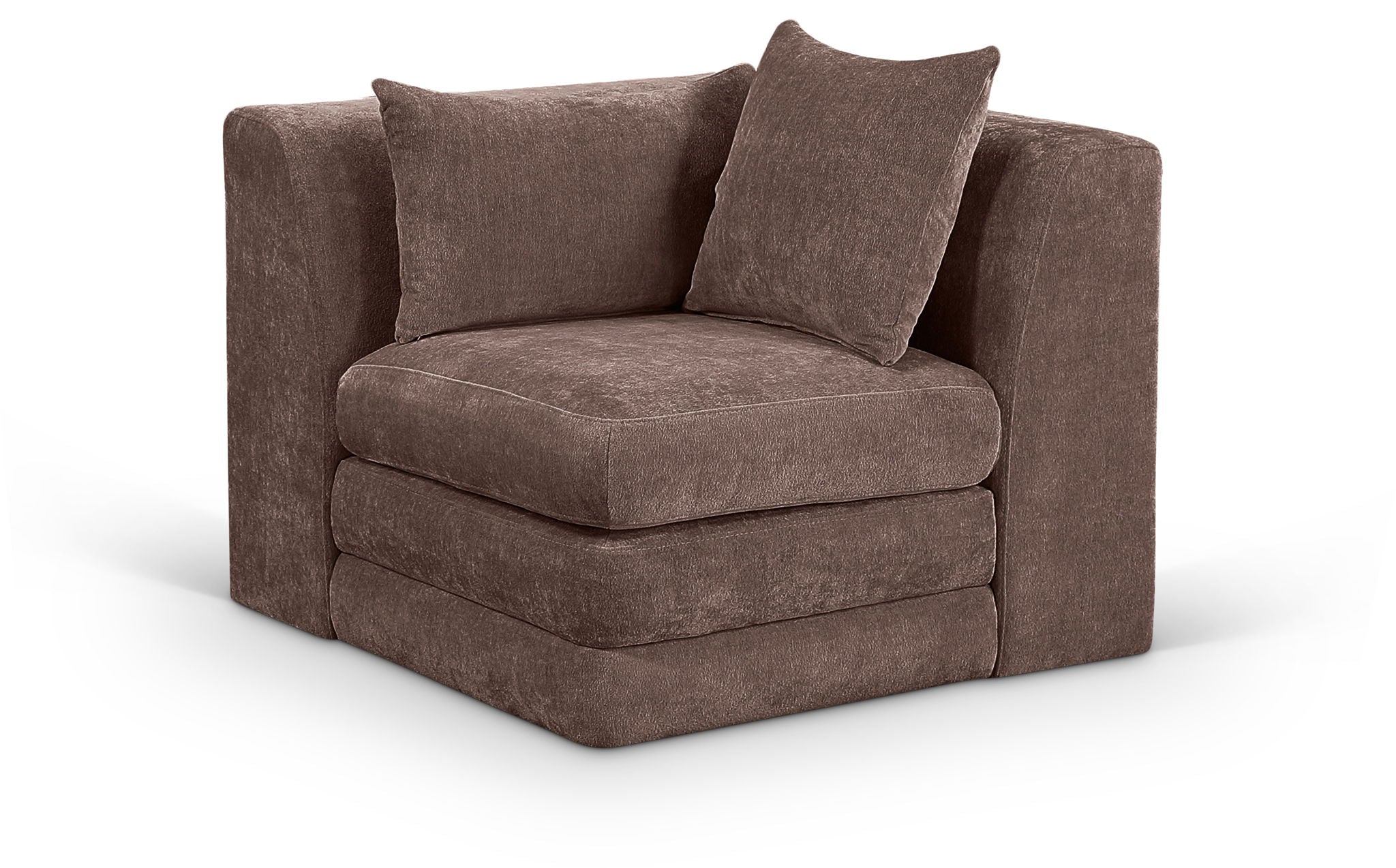 Stellar - Chenille Fabric Upholstered Modular Corner Chair - Urban Living Furniture (Los Angeles, CA)