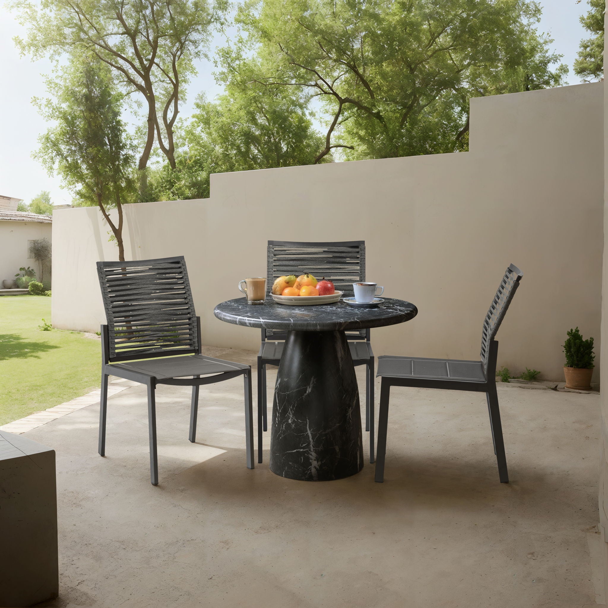 Cosenza - Round Concrete Dining Table - Urban Living Furniture (Los Angeles, CA)
