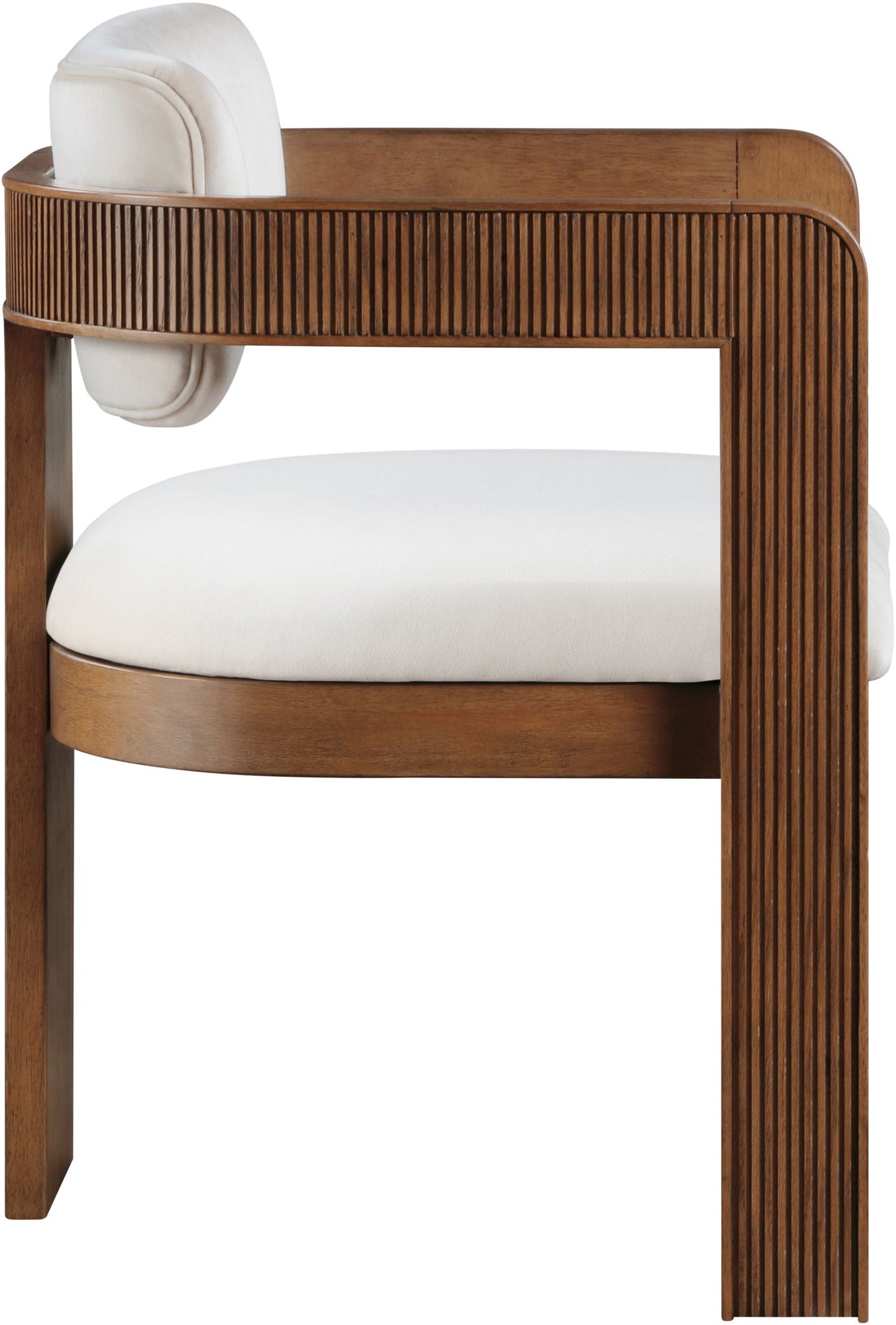 Sacha - Velvet Dining Chair With Brown Base (Set of 2) - Urban Living Furniture (Los Angeles, CA)