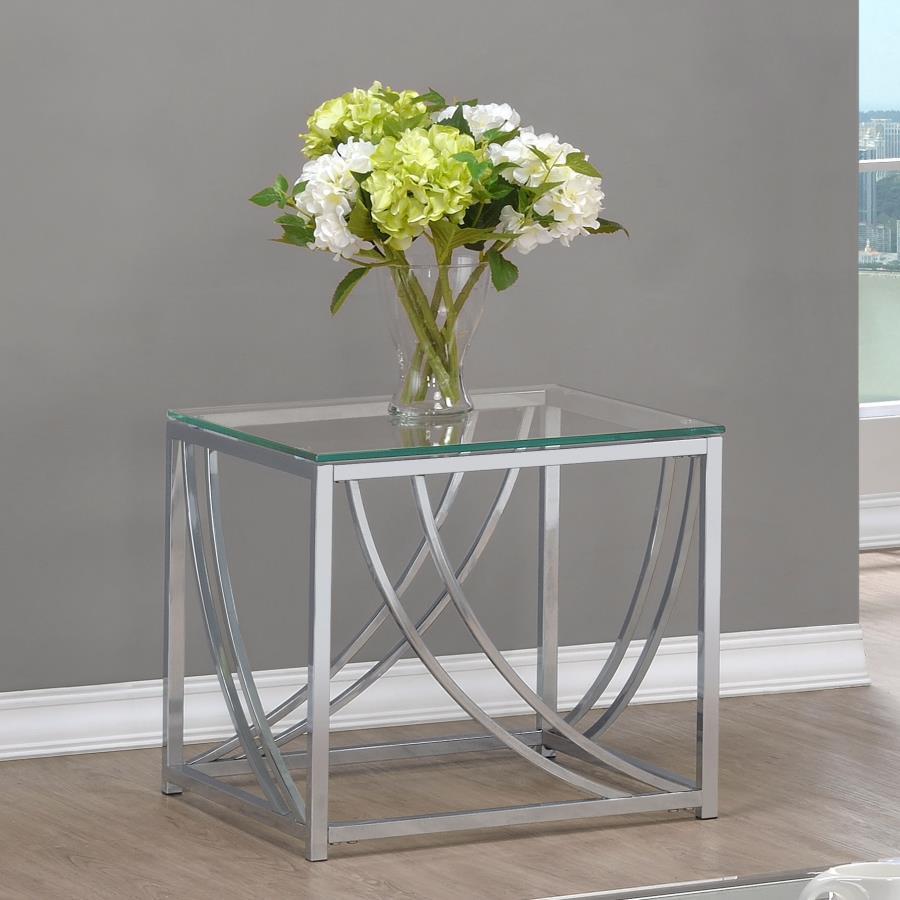 Lille - Glass Top Entryway Sofa Console Table Accents - Urban Living Furniture (Los Angeles, CA)