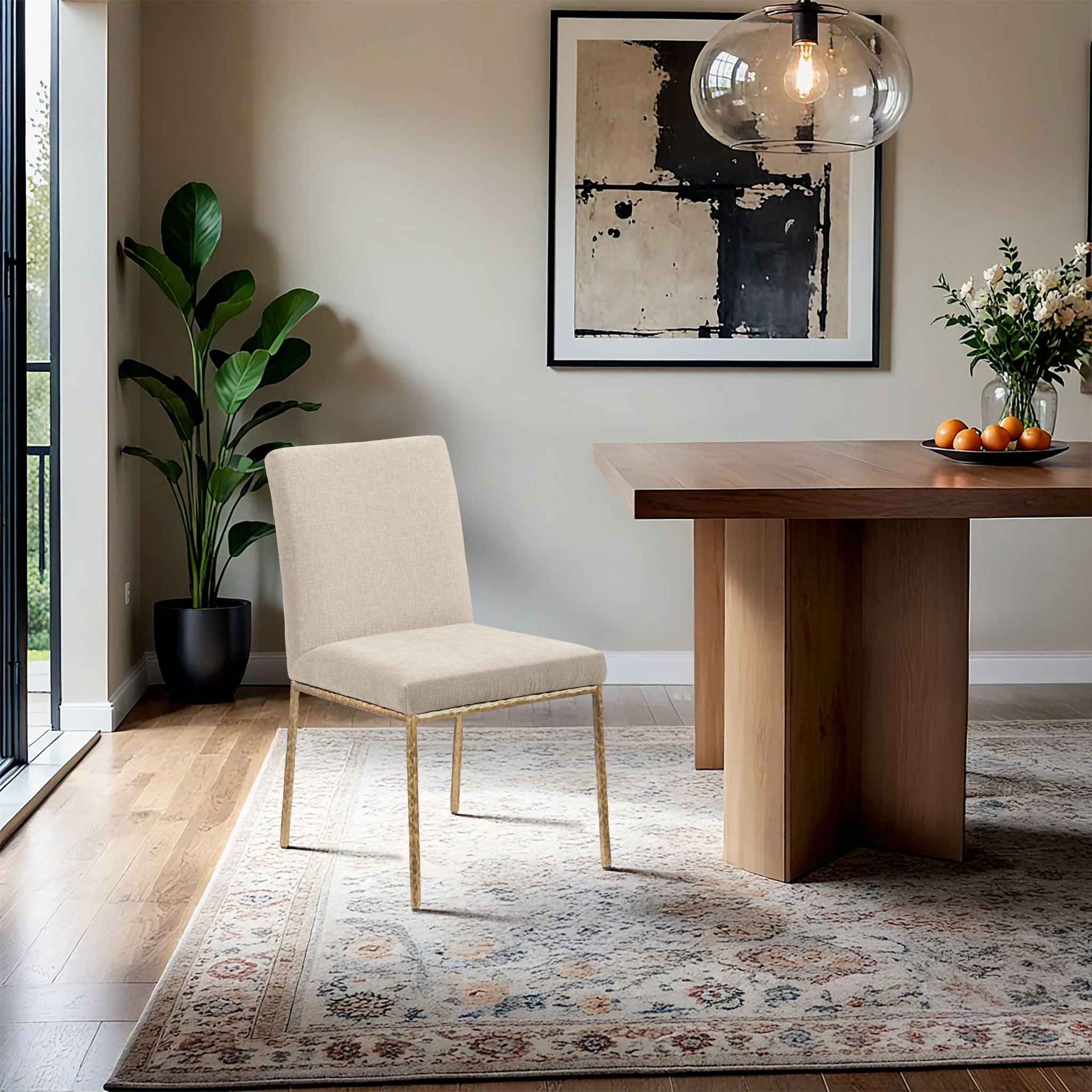 Reeves - Dining Side Chair (Set of 2) - Gold Base - Urban Living Furniture (Los Angeles, CA)