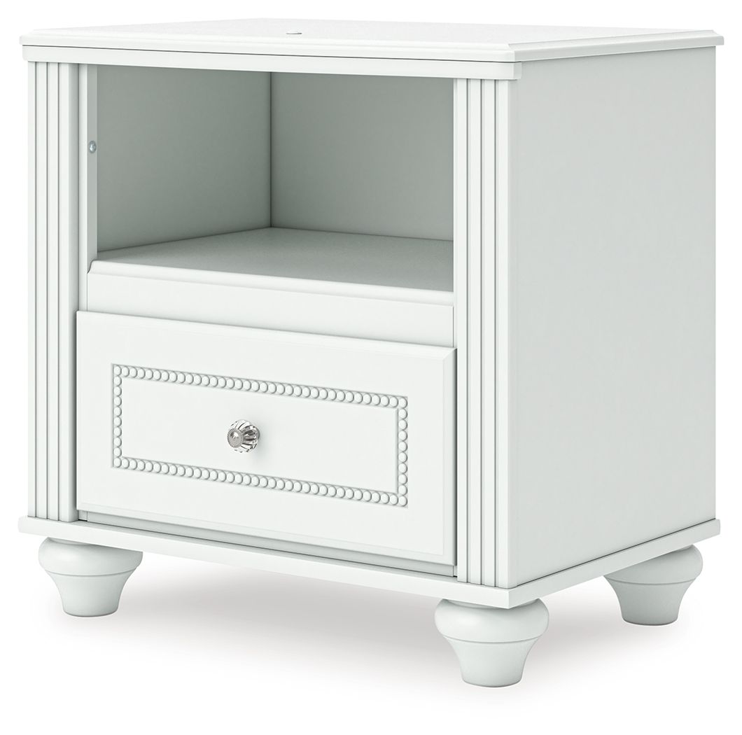 Kozlani - One Drawer Night Stand - White - Urban Living Furniture (Los Angeles, CA)