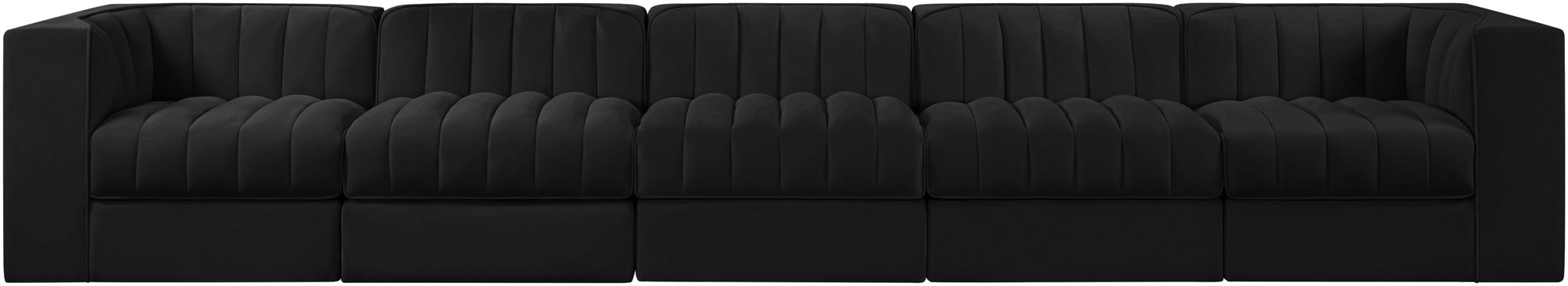 Rummi - Velvet Performance Fabric Upholstered 5 Piece Modular Sofa - Urban Living Furniture (Los Angeles, CA)