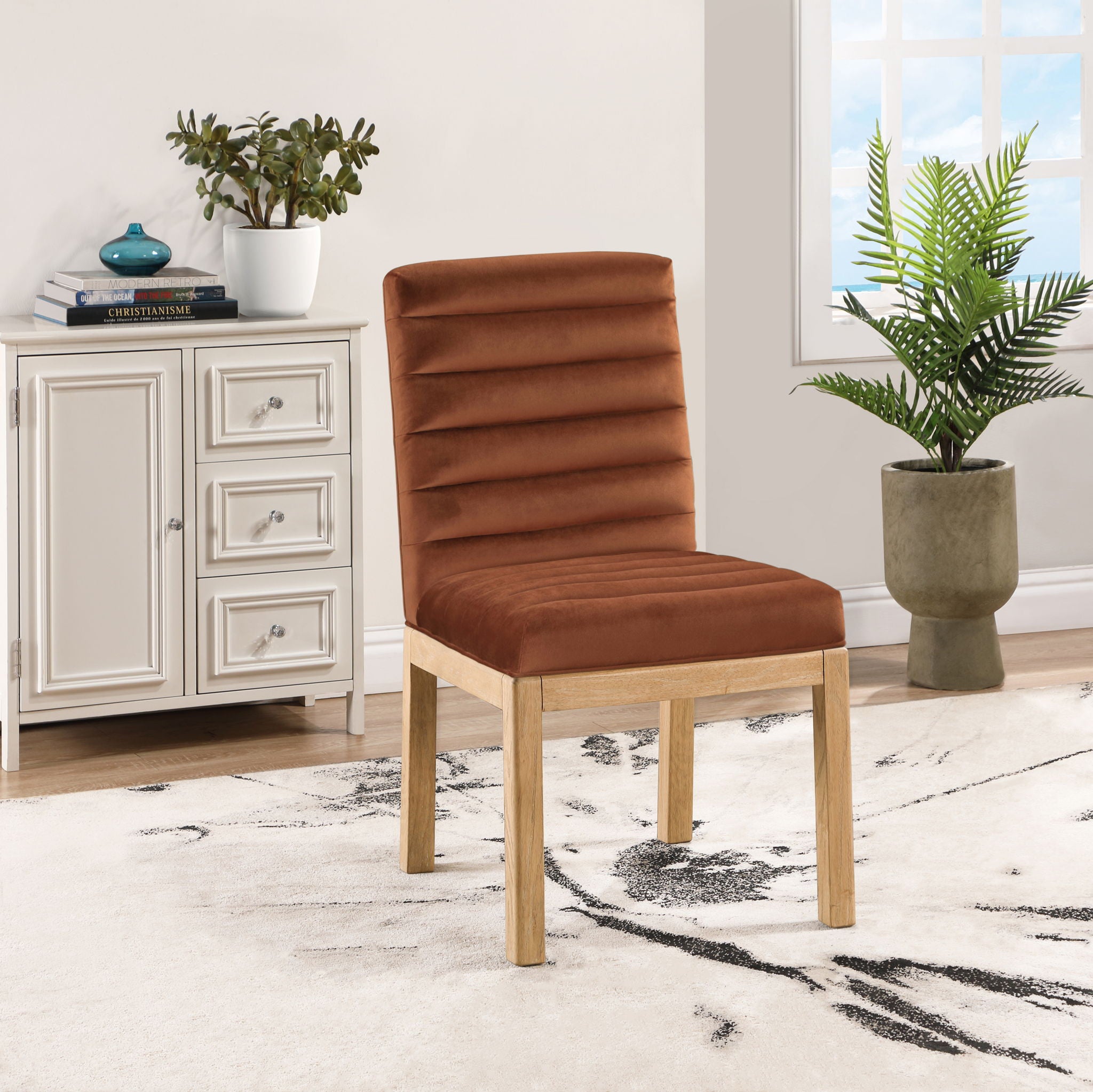 Evelyn - Dining Chair With Natural Legs - Urban Living Furniture (Los Angeles, CA)