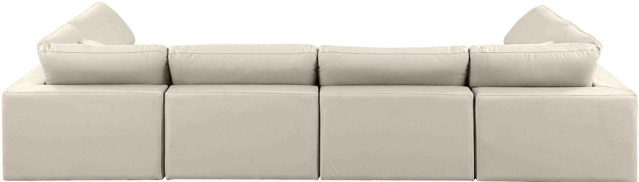 Comfy - 6 Piece Faux Leather Modular Armless Sectional - Urban Living Furniture (Los Angeles, CA)