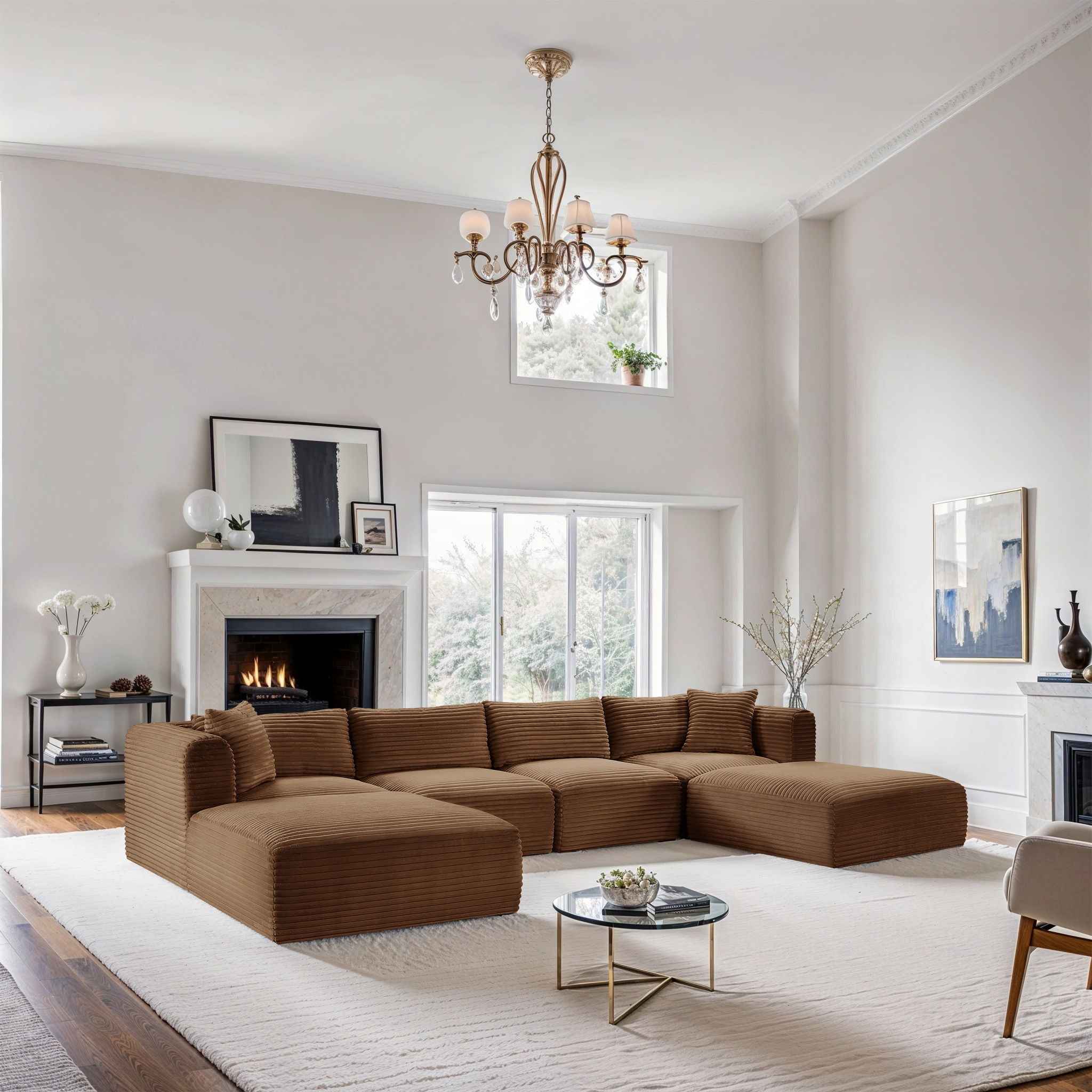 Shaggy - Fabric 6 Piece Modular Sectional With 2 Ottomans - Urban Living Furniture (Los Angeles, CA)