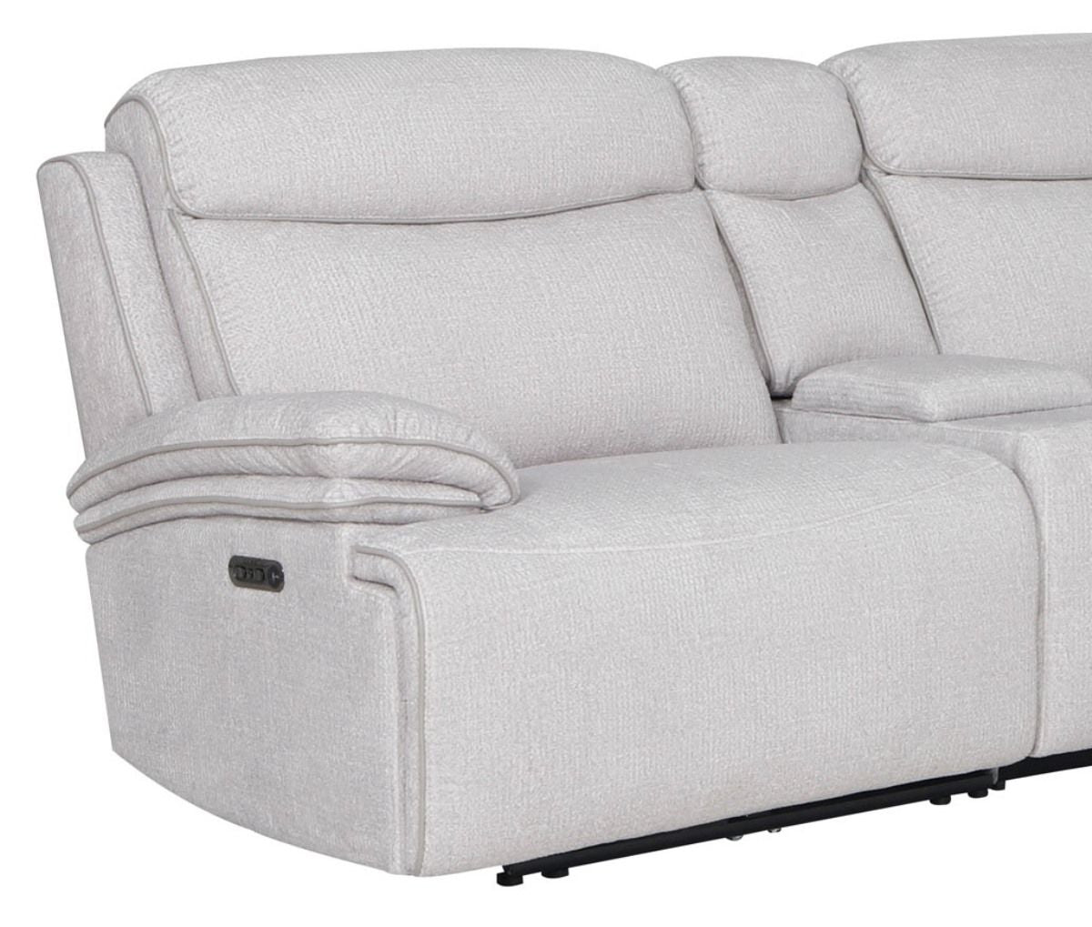 Alpine - Power Left Arm Facing Zero Gravity Recliner - Snow - Urban Living Furniture (Los Angeles, CA)