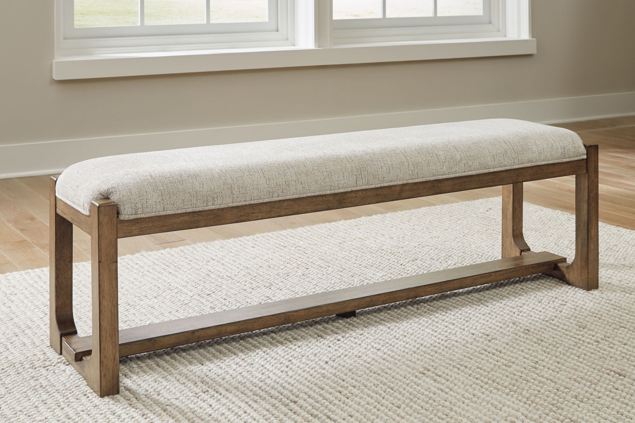 Cabalynn - Oatmeal / Light Brown - Large Uph Dining Room Bench - Urban Living Furniture (Los Angeles, CA)