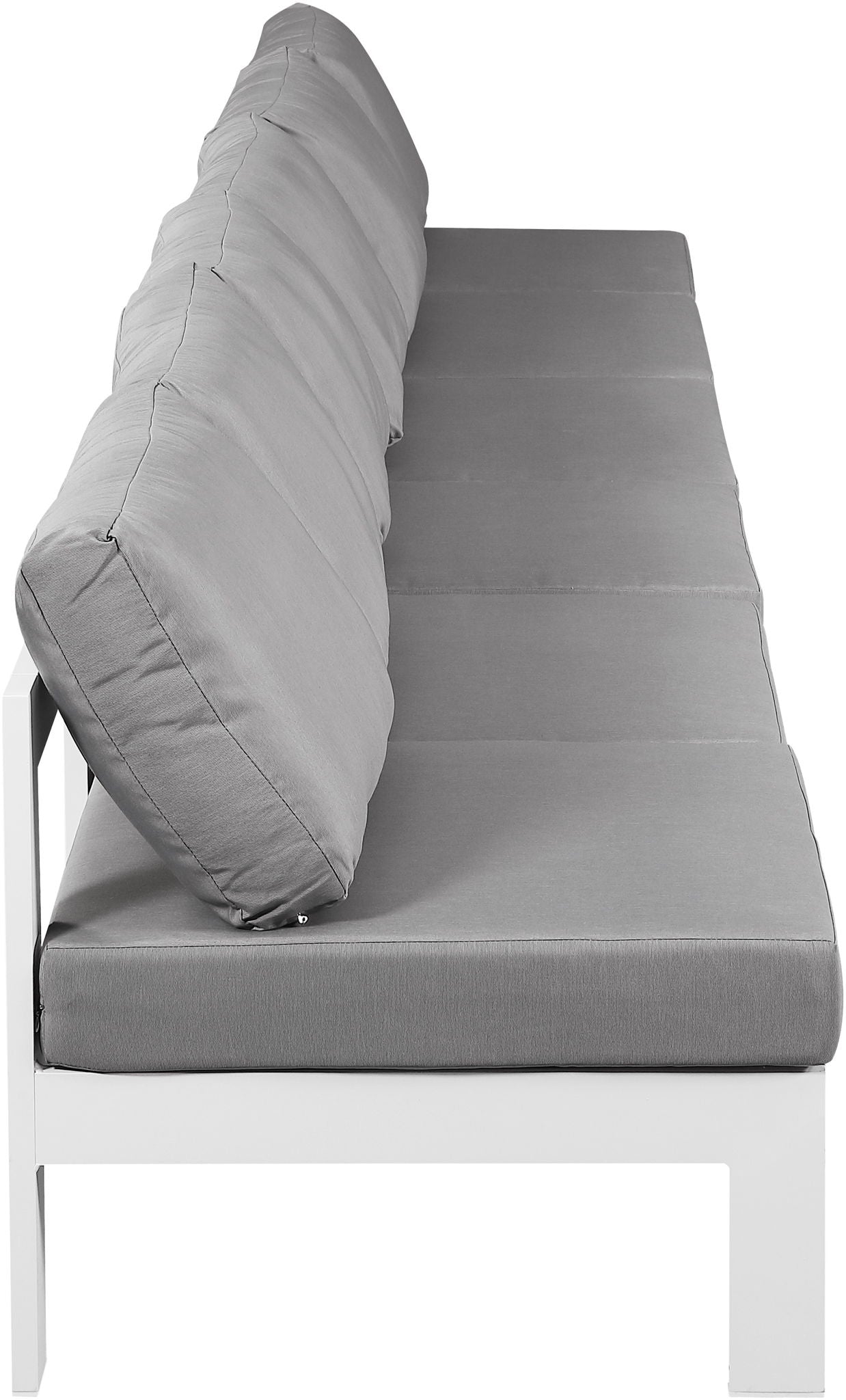 Nizuc - Outdoor Patio 6 Seat Armless Modular Sofa With White Frame - Urban Living Furniture (Los Angeles, CA)