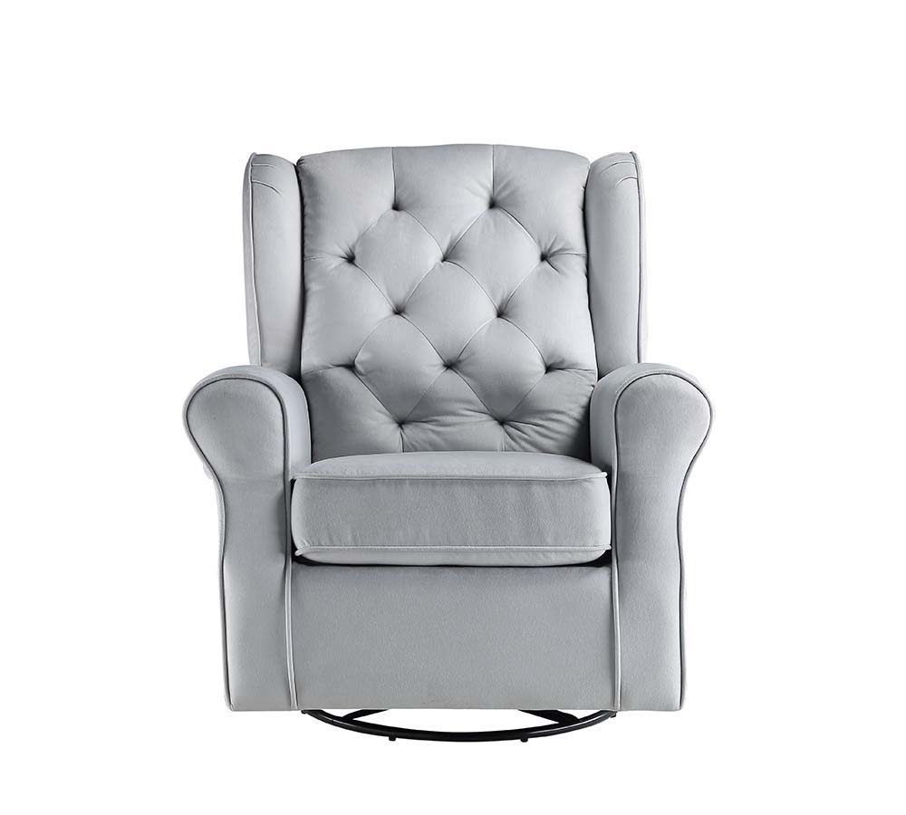 Zeger - Swivel Chair With Glider - Gray Fabric - Urban Living Furniture (Los Angeles, CA)