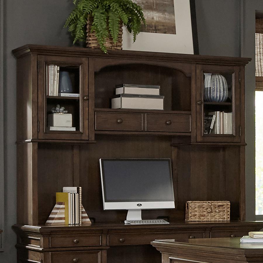 Hartshill - 2-Door Hutch With Shelves - Burnished Oak - Urban Living Furniture (Los Angeles, CA)