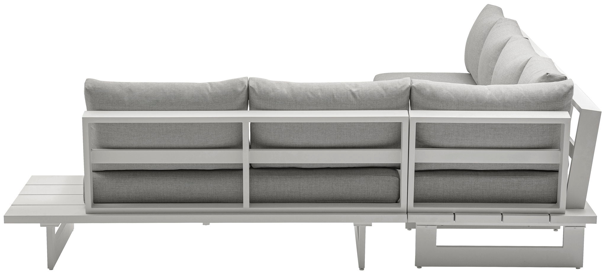Maldives - 4 Piece Water Resistant Outdoor Patio Modular Sectional With White Base - Urban Living Furniture (Los Angeles, CA)