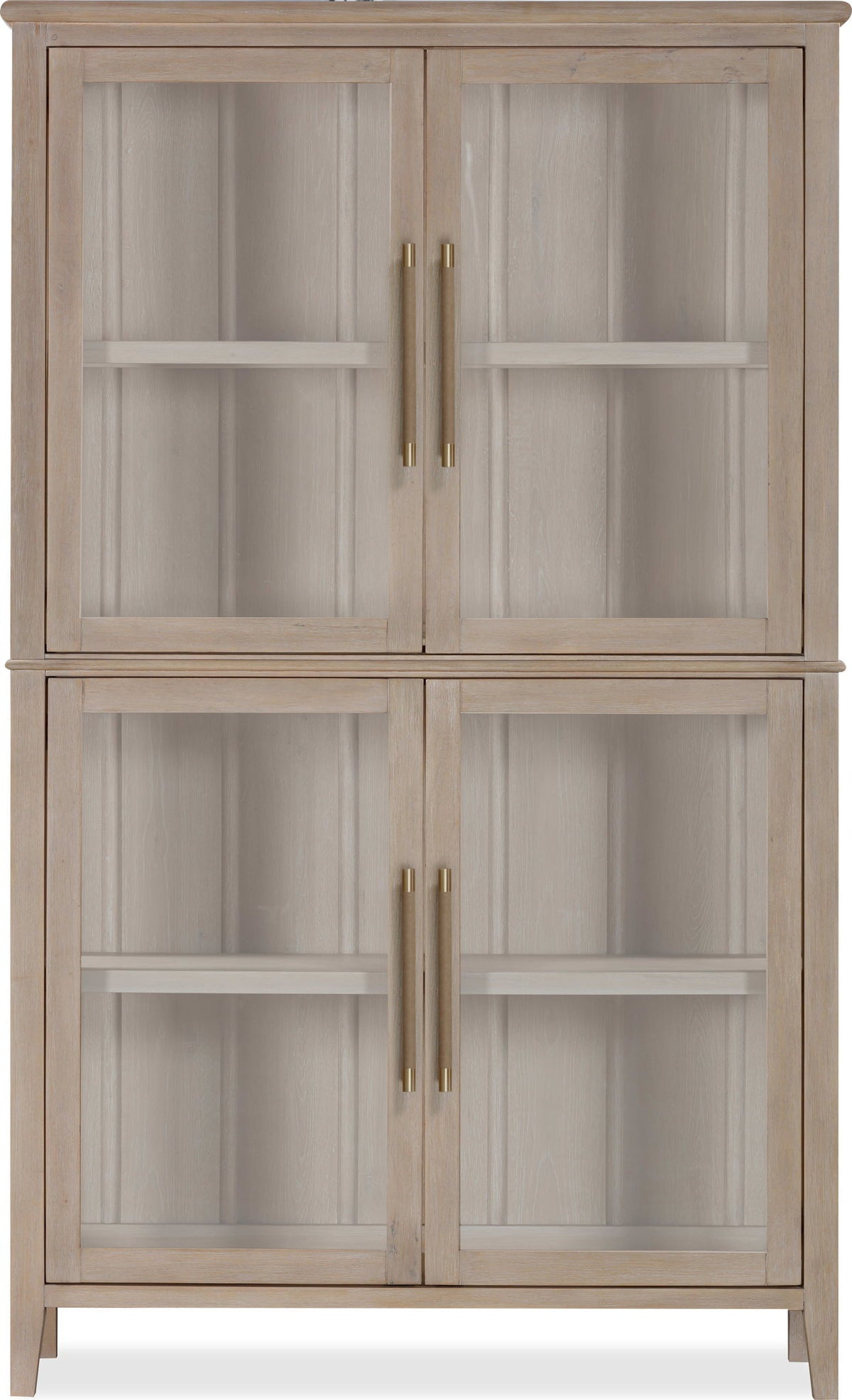 Camden - Four Door Shiplap Curio - Chai