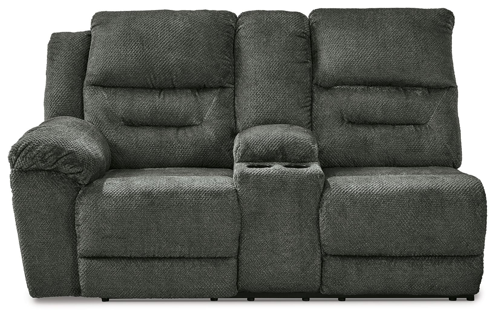 Nettington - Smoke - Laf Power Rec Loveseat W/Console - Urban Living Furniture (Los Angeles, CA)