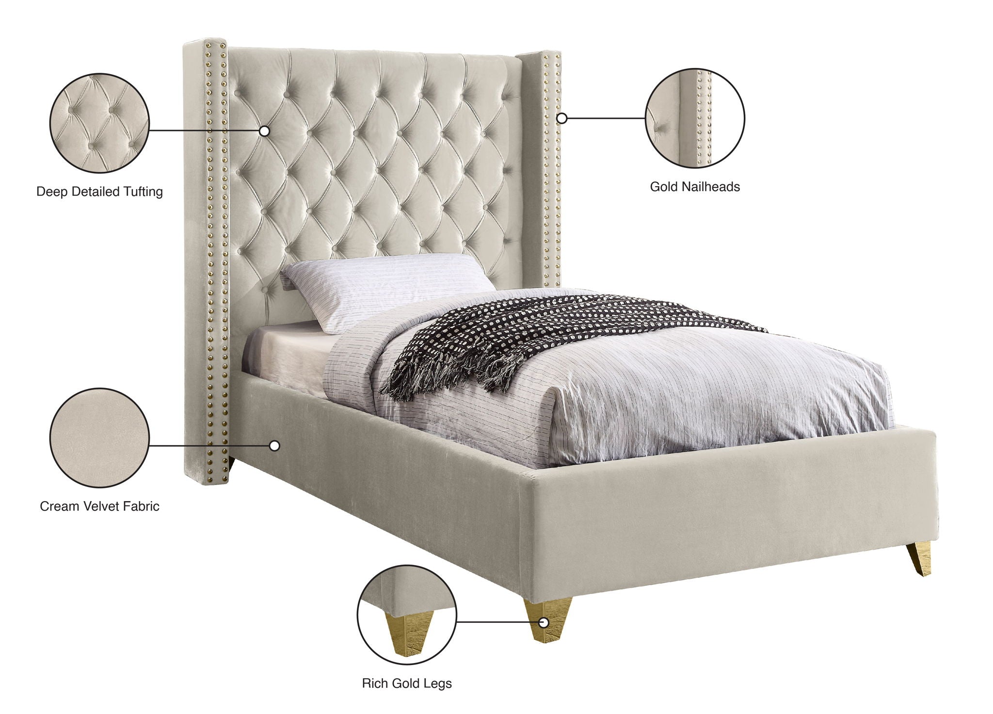Barolo - Bed - Urban Living Furniture (Los Angeles, CA)