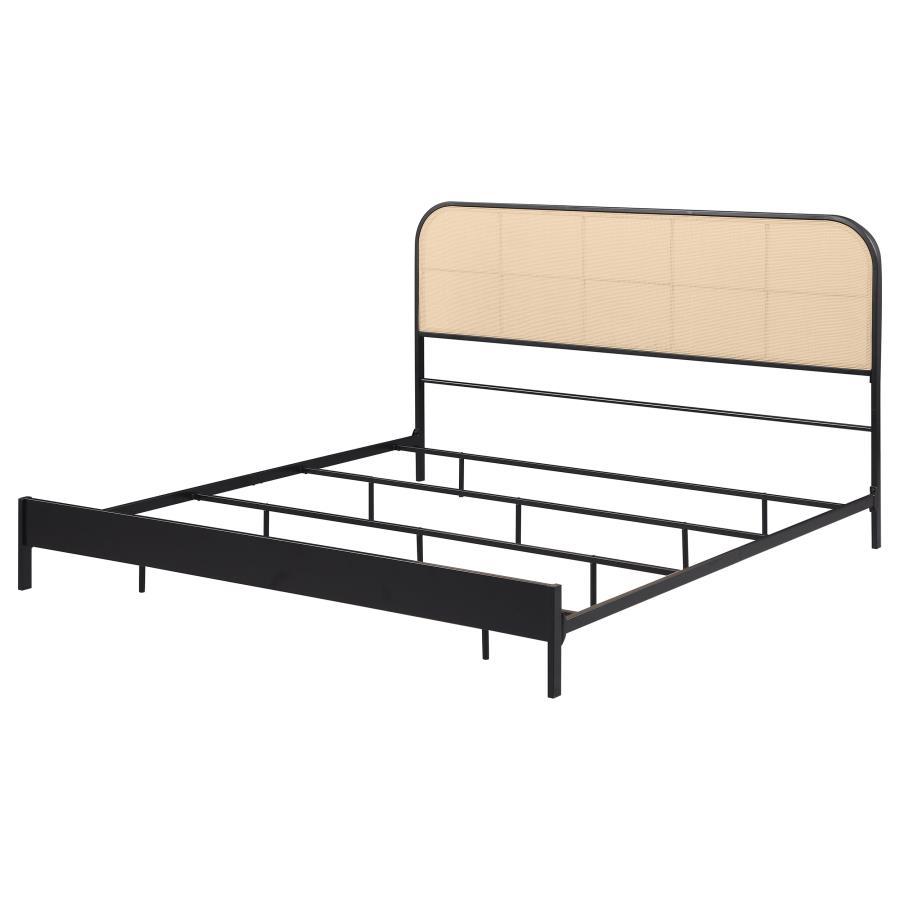 Amherst - Radio Weave Rattan Metal Bed - Urban Living Furniture (Los Angeles, CA)