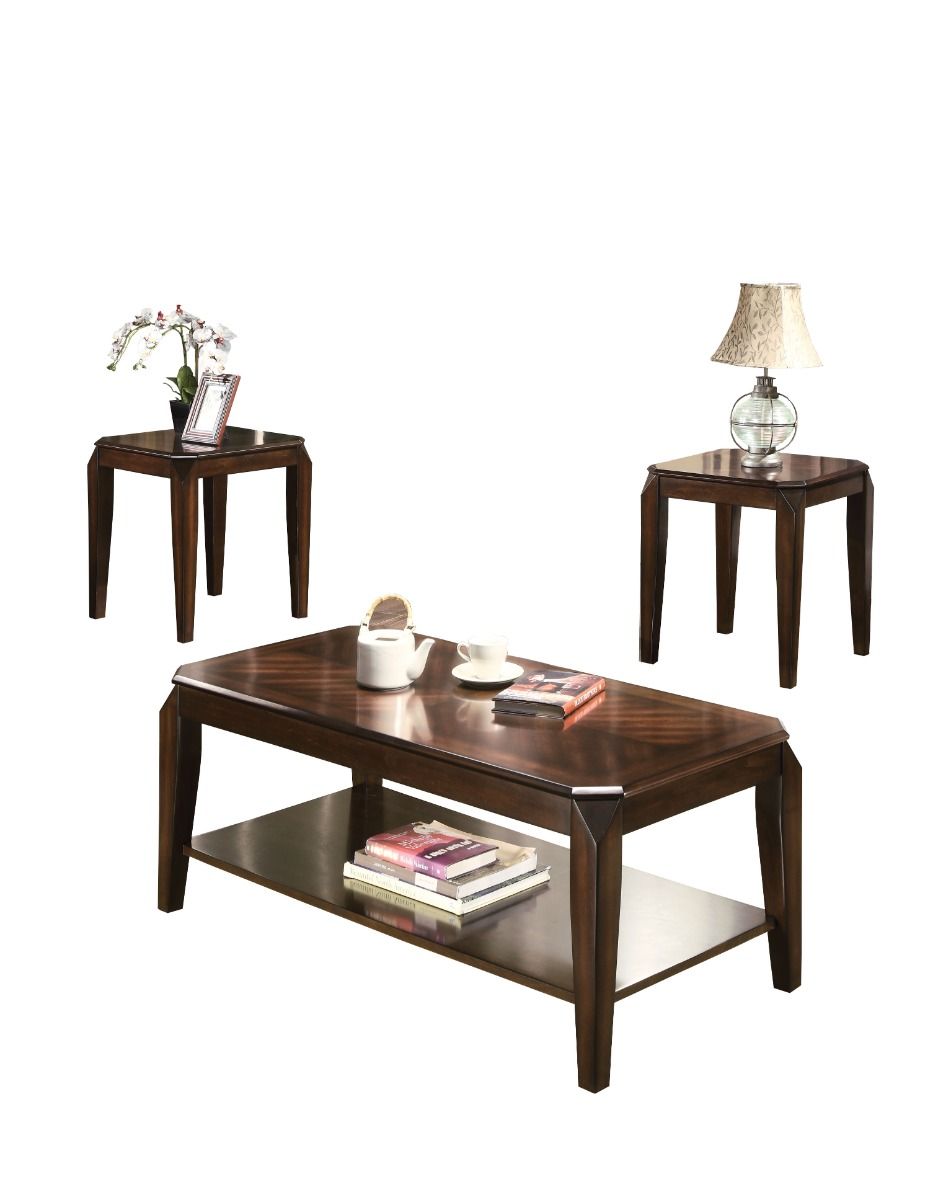 Docila - 3 Piece Coffee & End Set - Walnut - Urban Living Furniture (Los Angeles, CA)