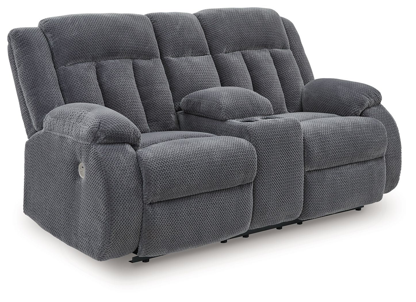 Observation - Steel - Double Reclining Power Loveseat With Console - Urban Living Furniture (Los Angeles, CA)