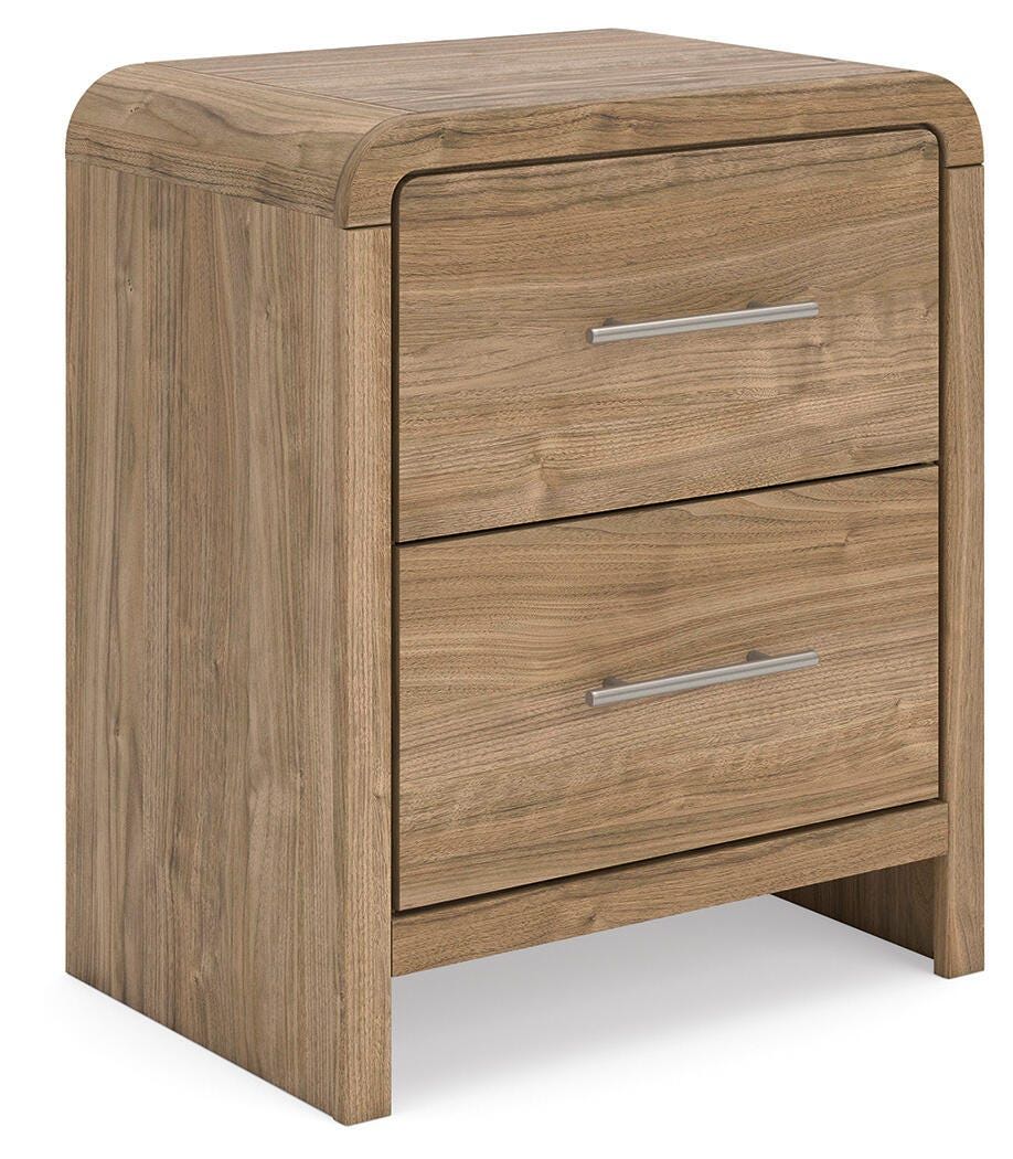 Gramburg - Two Drawer Night Stand - Warm Natural Brown - Urban Living Furniture (Los Angeles, CA)