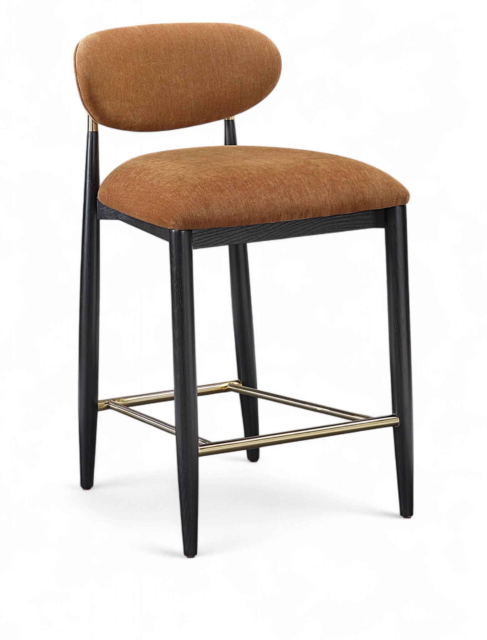 Riccio - Fabric Stool - Black Frame - Urban Living Furniture (Los Angeles, CA)