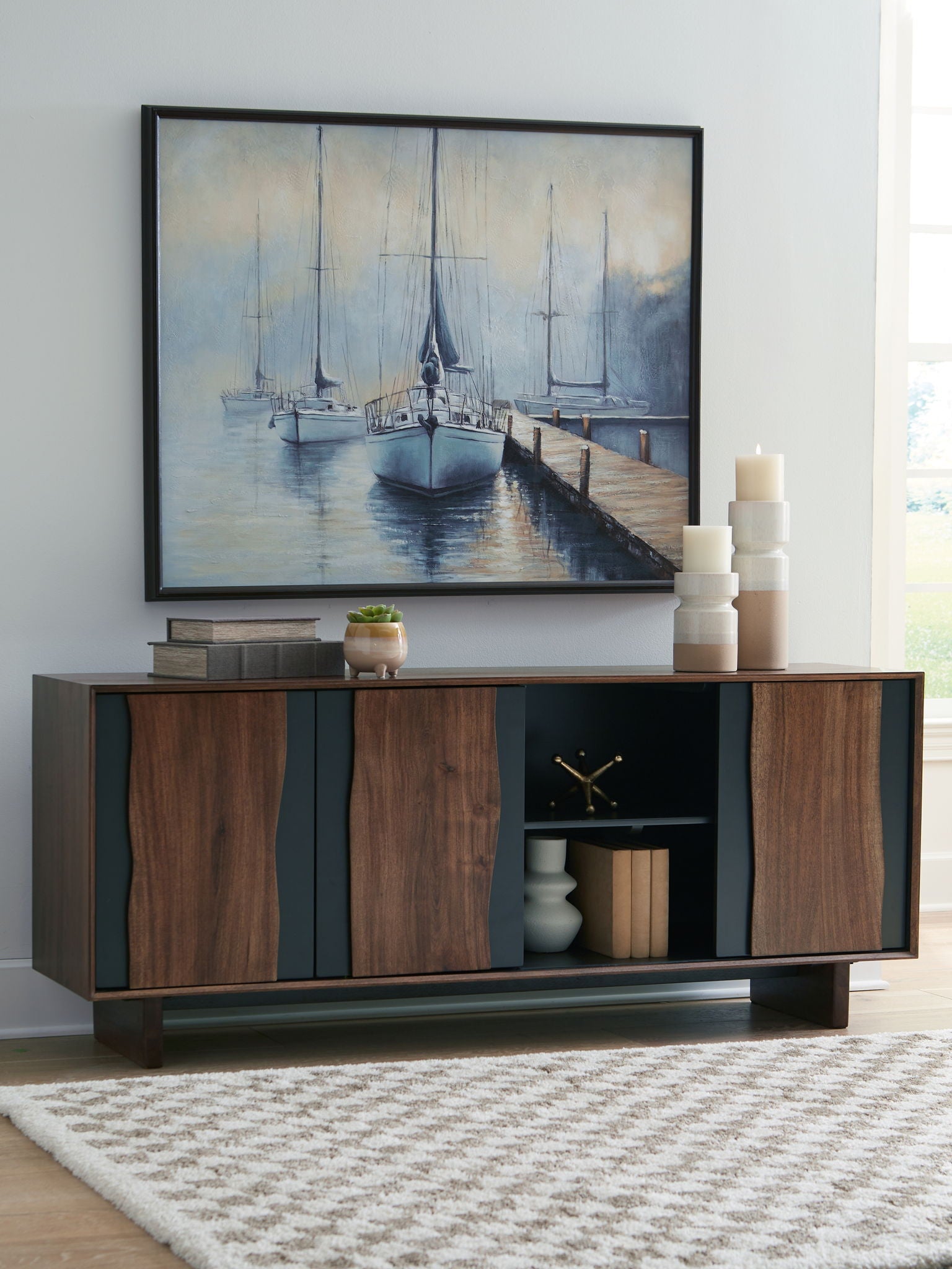 Welby - Brown / Charcoal - Accent Cabinet - Urban Living Furniture (Los Angeles, CA)