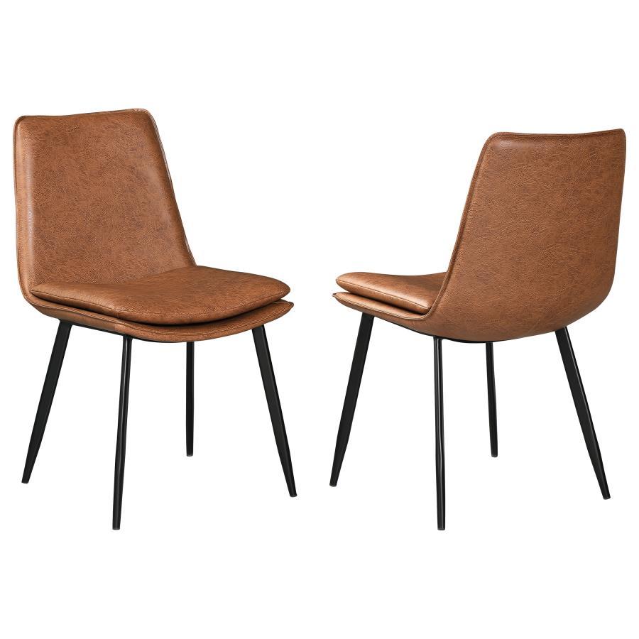 Ortega - Upholstered Dining Side Chair (Set of 2) - Coffee - Urban Living Furniture (Los Angeles, CA)
