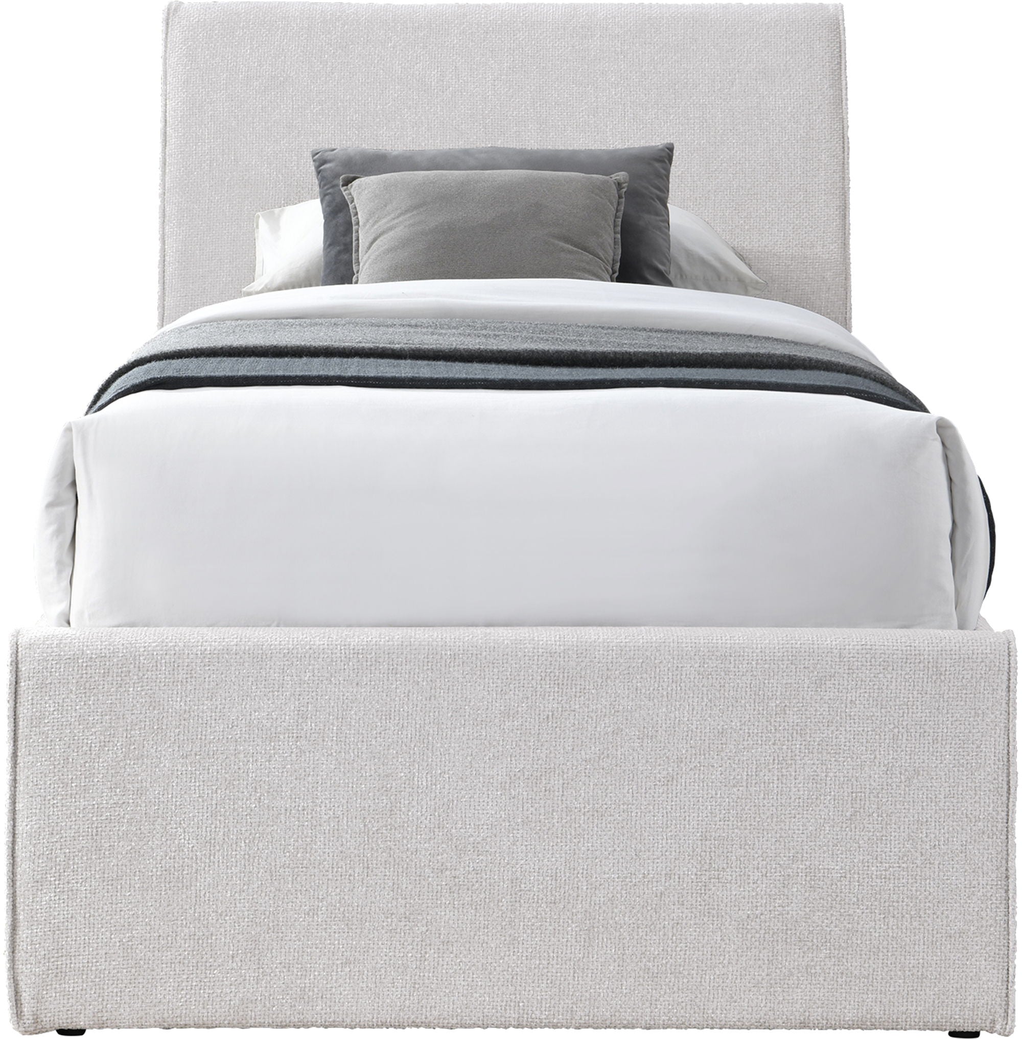Myles - Chenille Twin Trundle Bed - Urban Living Furniture (Los Angeles, CA)