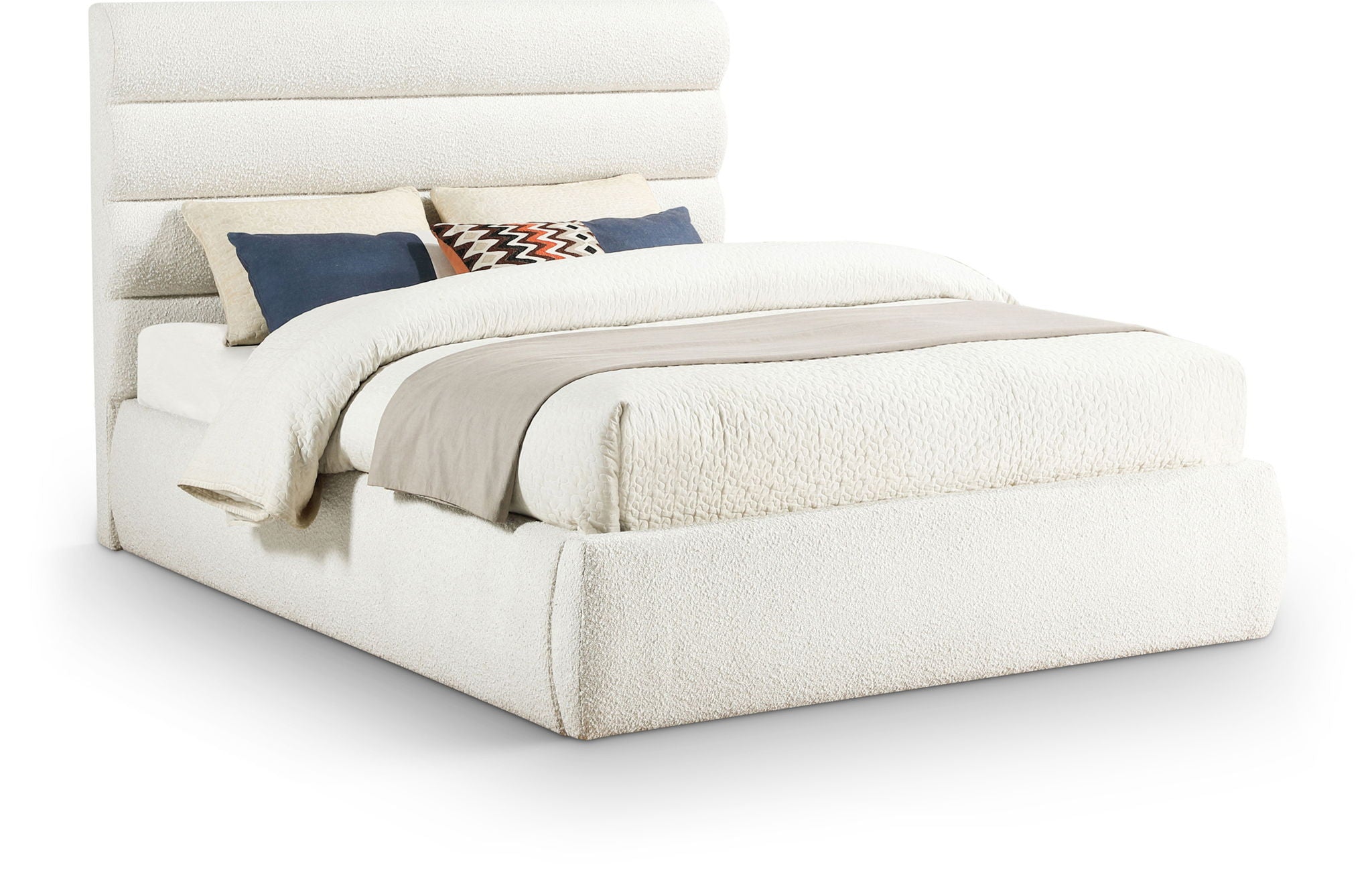 Adam - Boucle Fabric Bed With 52" Headboard - Urban Living Furniture (Los Angeles, CA)