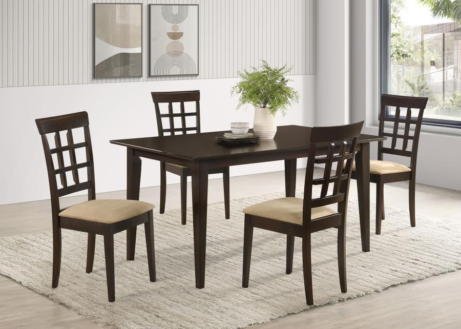 Gabriel - 5 Piece Rectangular 59" Dining Set - Cappuccino