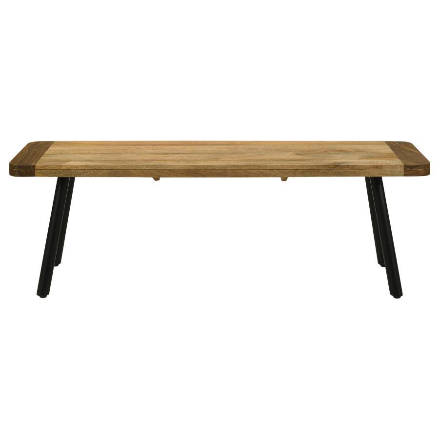Maverick - Wood Dining Bench - Natural Mango And Black - Urban Living Furniture (Los Angeles, CA)