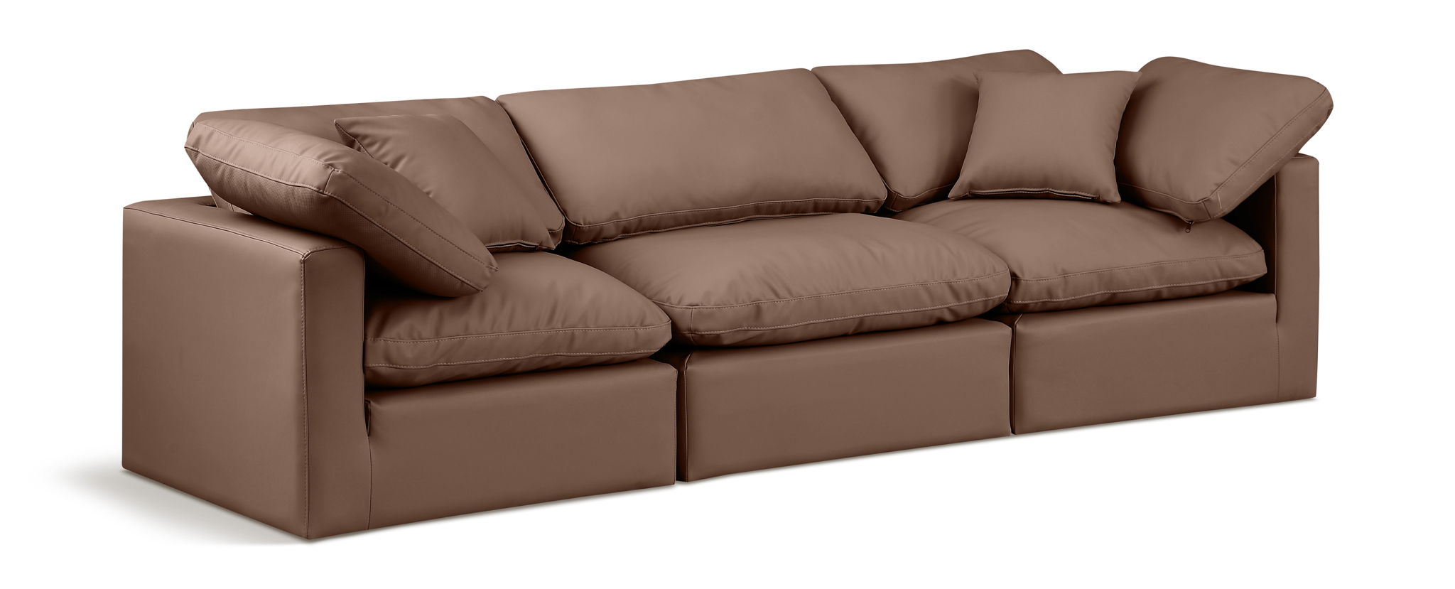 Indulge - Faux Leather 3 Seat Modular Sofa - Urban Living Furniture (Los Angeles, CA)
