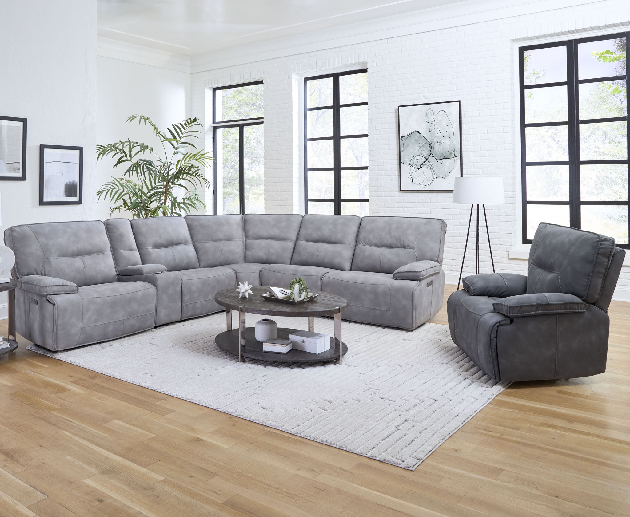 Gladiator - 6 Piece Modular Power Reclining Sectional - Urban Living Furniture (Los Angeles, CA)