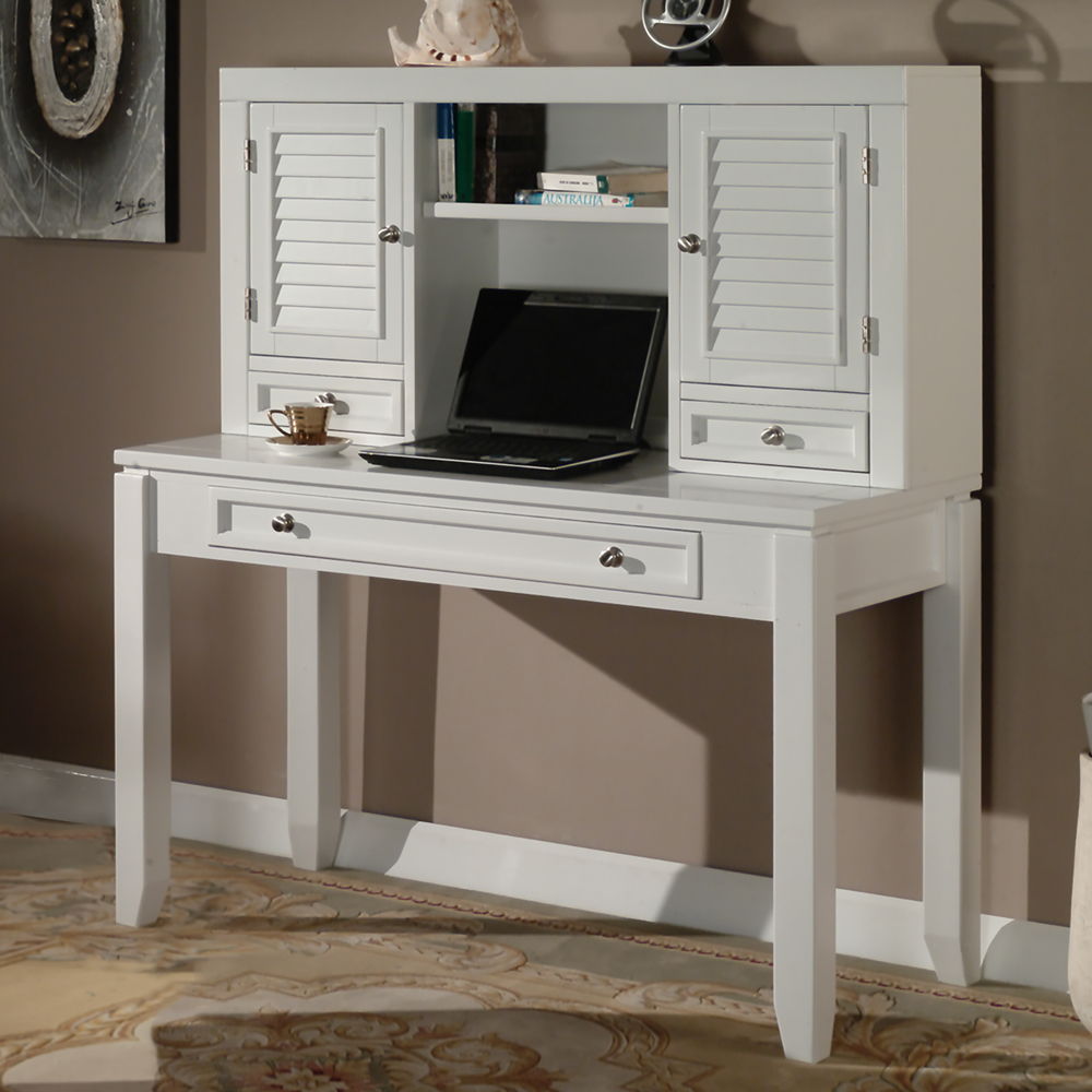 Boca - Desk With Hutch - Cottage White - Urban Living Furniture (Los Angeles, CA)