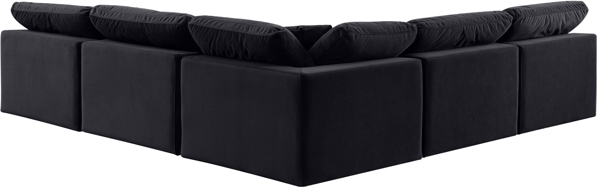 Comfy - 5 Piece Velvet Modular Corner Armless Sectional - Urban Living Furniture (Los Angeles, CA)