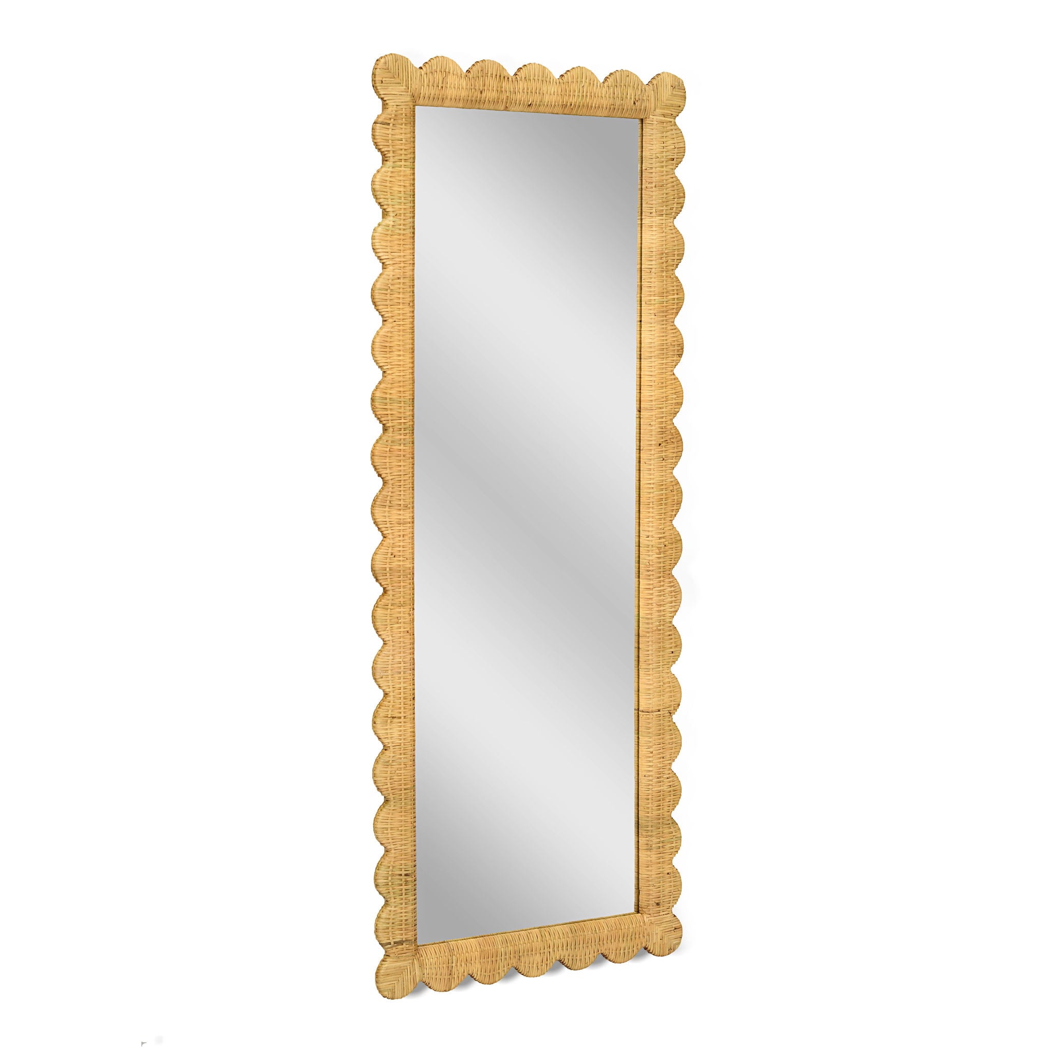 Bama - Rattan Long Wall Mirror - Natural - Urban Living Furniture (Los Angeles, CA)