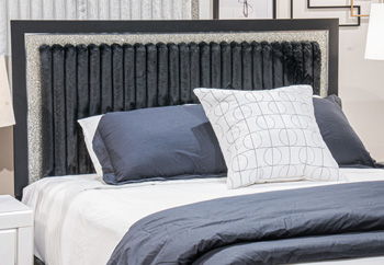Zuraleus - Black - Queen Upholstered Panel Headboard - Urban Living Furniture (Los Angeles, CA)
