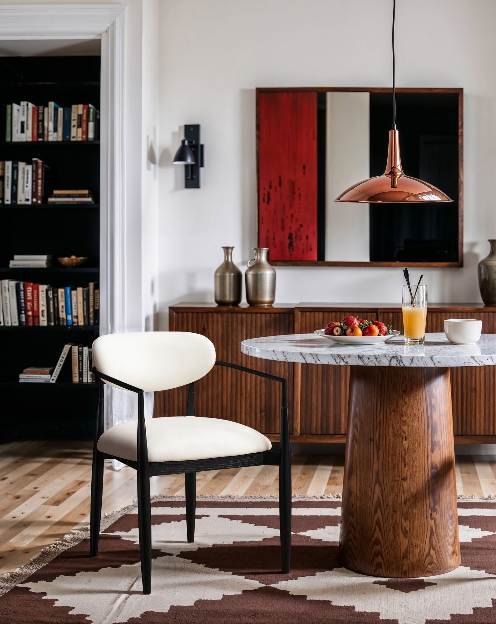 Riccio - Faux Leather Dining Arm Chair (Set of 2) - Black Frame - Urban Living Furniture (Los Angeles, CA)