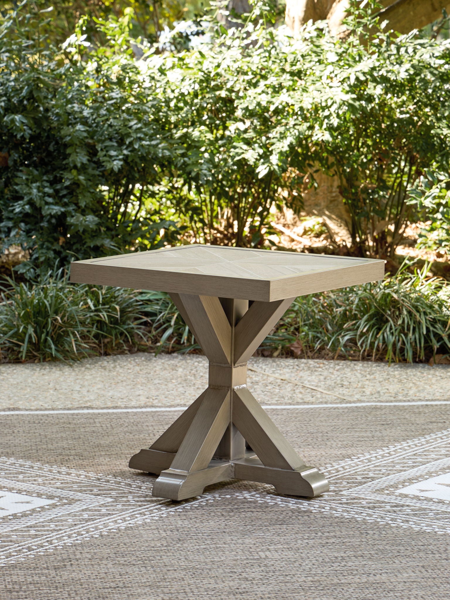 Laguna Heights - Square End Table - Beige - Urban Living Furniture (Los Angeles, CA)