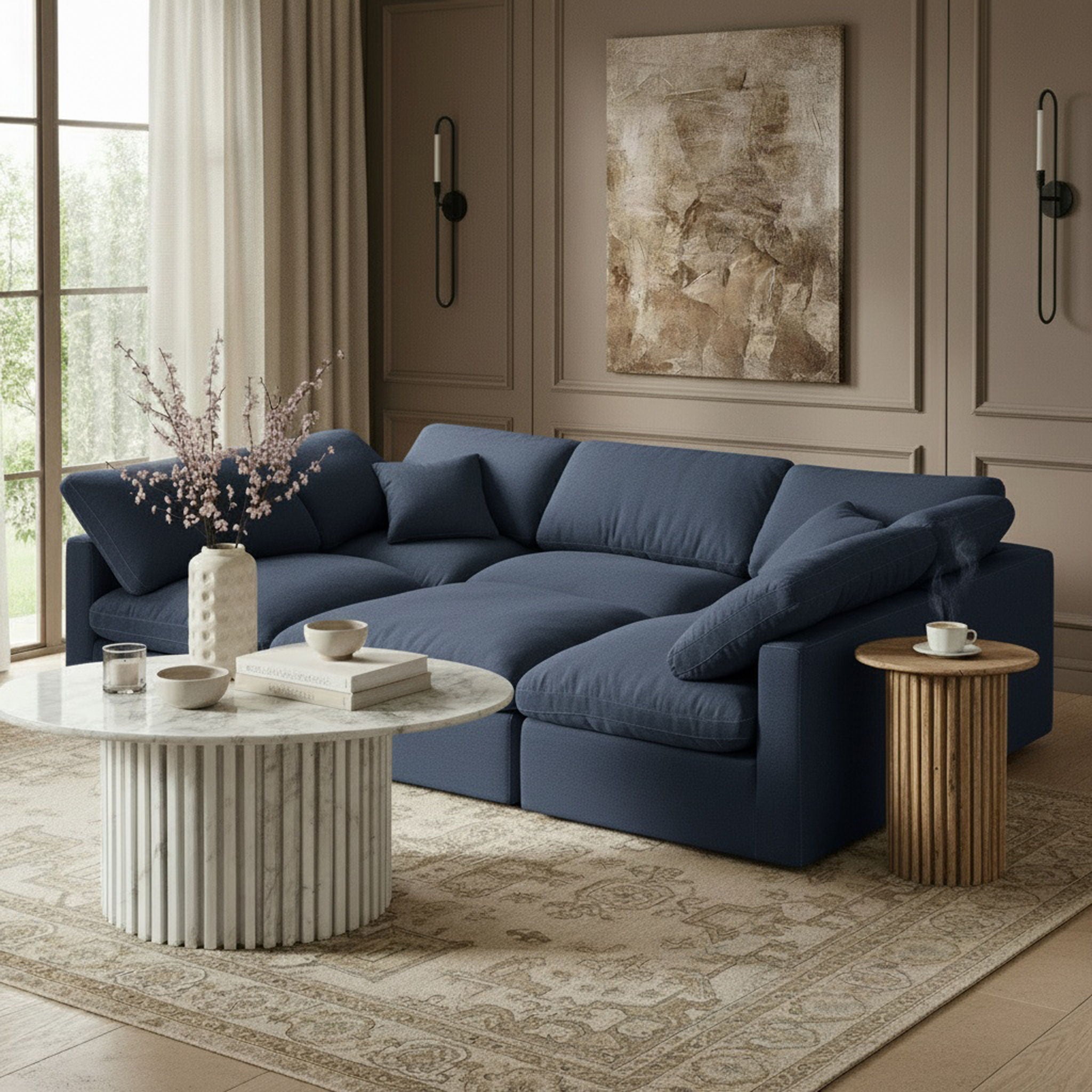 Indulge - Linen 6 Piece Modular Sectional - Urban Living Furniture (Los Angeles, CA)