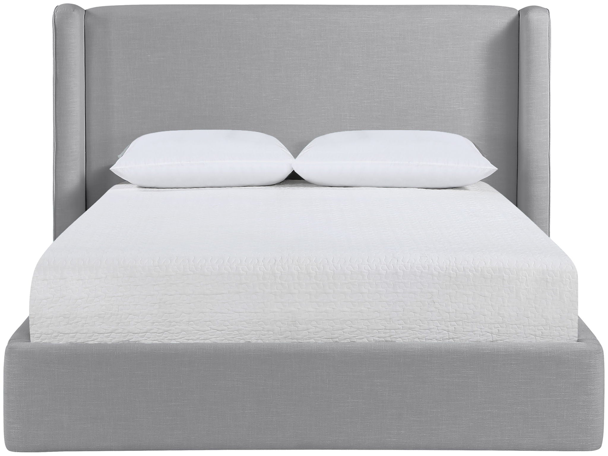 Kendall - Linen Textured Fabric Upholstered Bed - Urban Living Furniture (Los Angeles, CA)