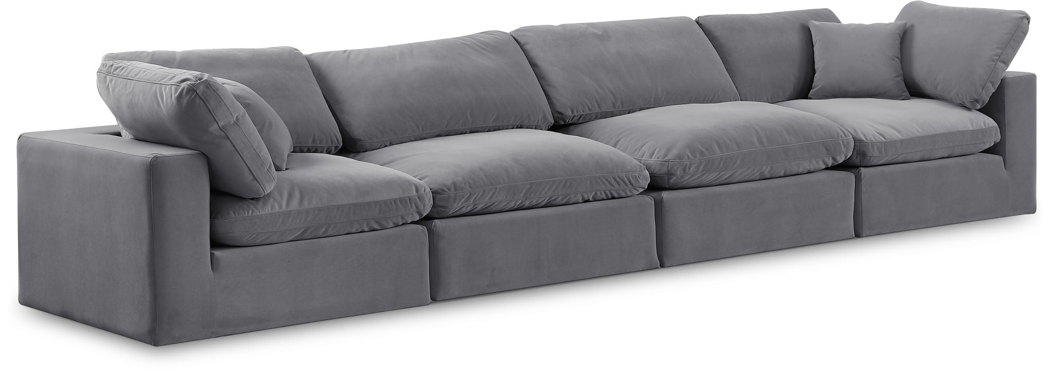 Comfy - Velvet Modular Sofa 4 Seats - Urban Living Furniture (Los Angeles, CA)