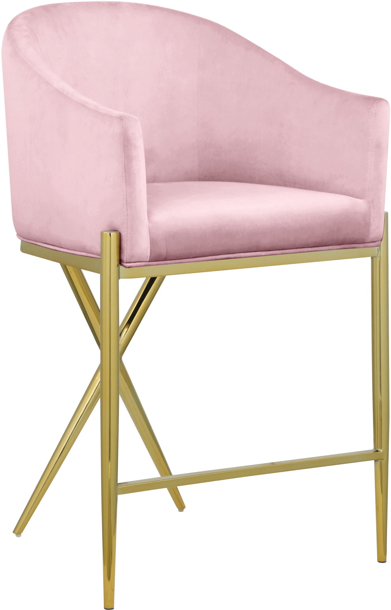 Xavier - Counter Stool with Gold Legs - Urban Living Furniture (Los Angeles, CA)