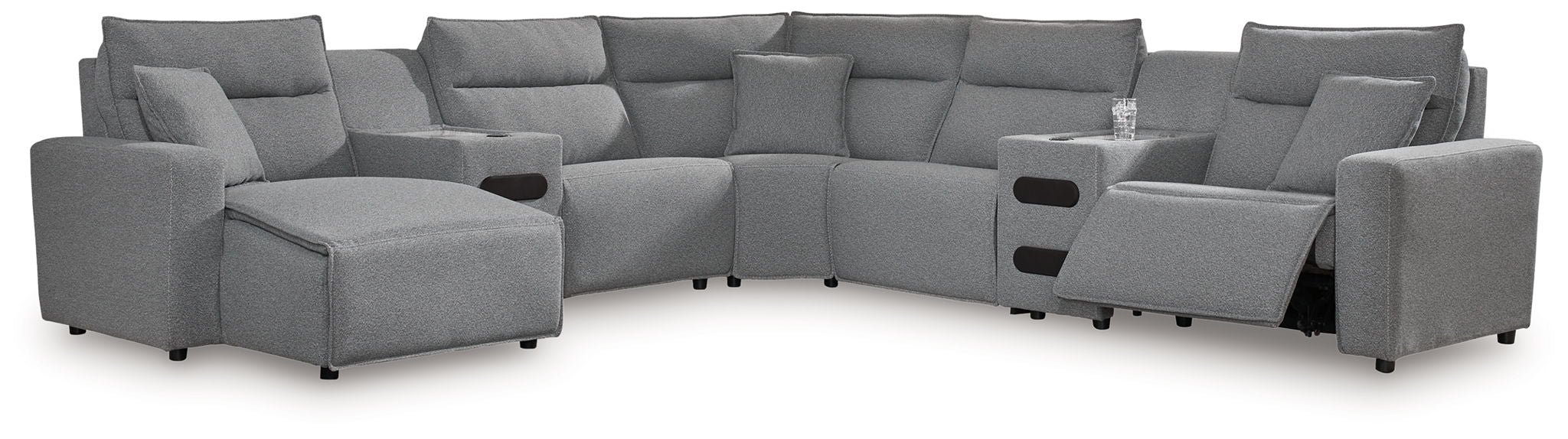 ModMax II - Salt And Pepper - Reclining Sectional - Urban Living Furniture (Los Angeles, CA)