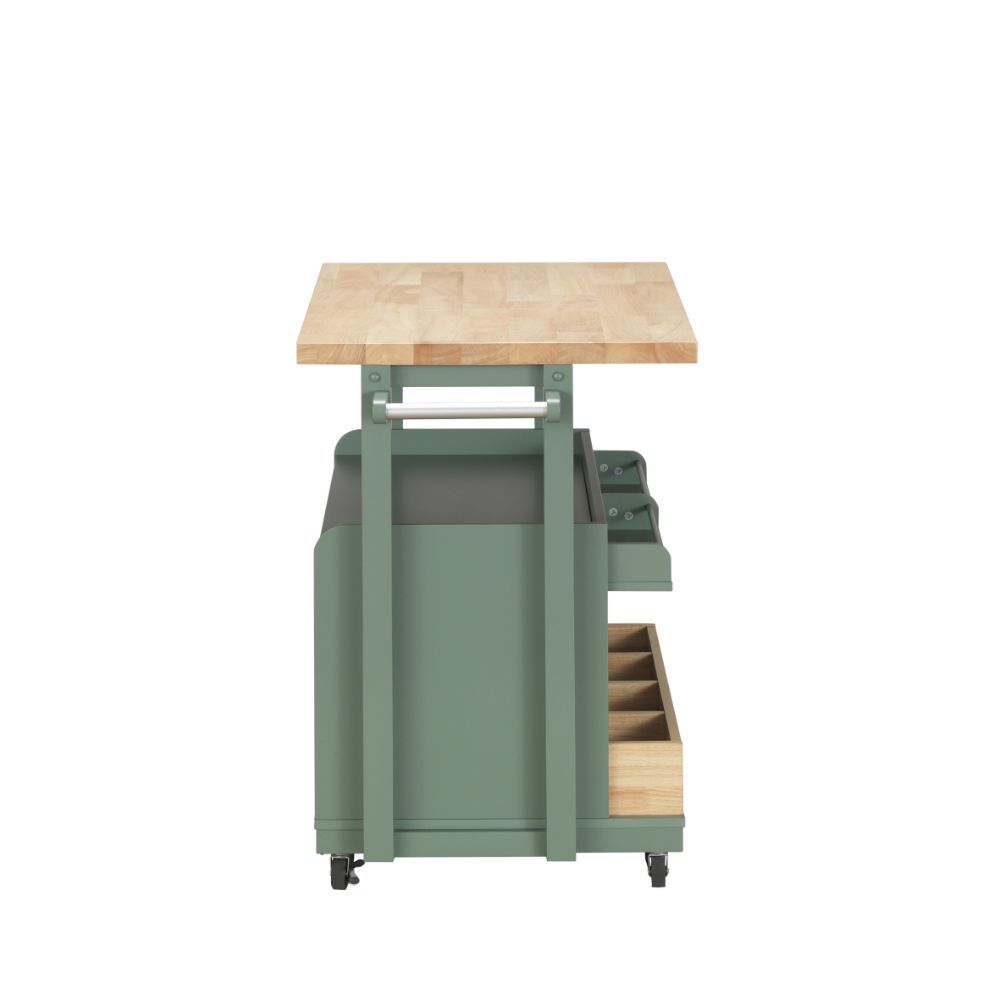Harper - Kitchen Cart - Natural & Green - Urban Living Furniture (Los Angeles, CA)
