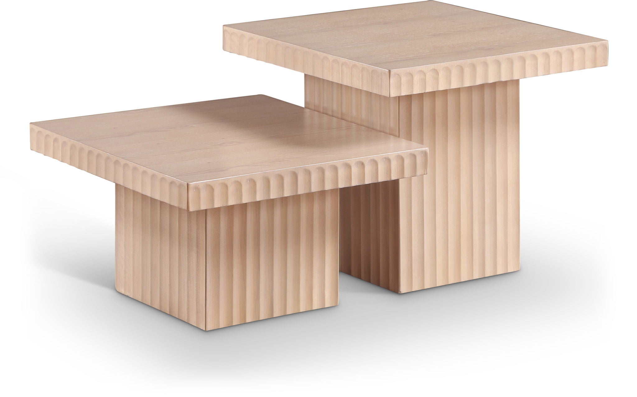 Spencer - Oak Veneer 2 Piece Coffee Table - Urban Living Furniture (Los Angeles, CA)