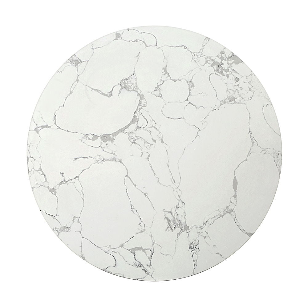 Clayten - Coffee Table - White Natural Marble Top & Espreeso Finish - Urban Living Furniture (Los Angeles, CA)