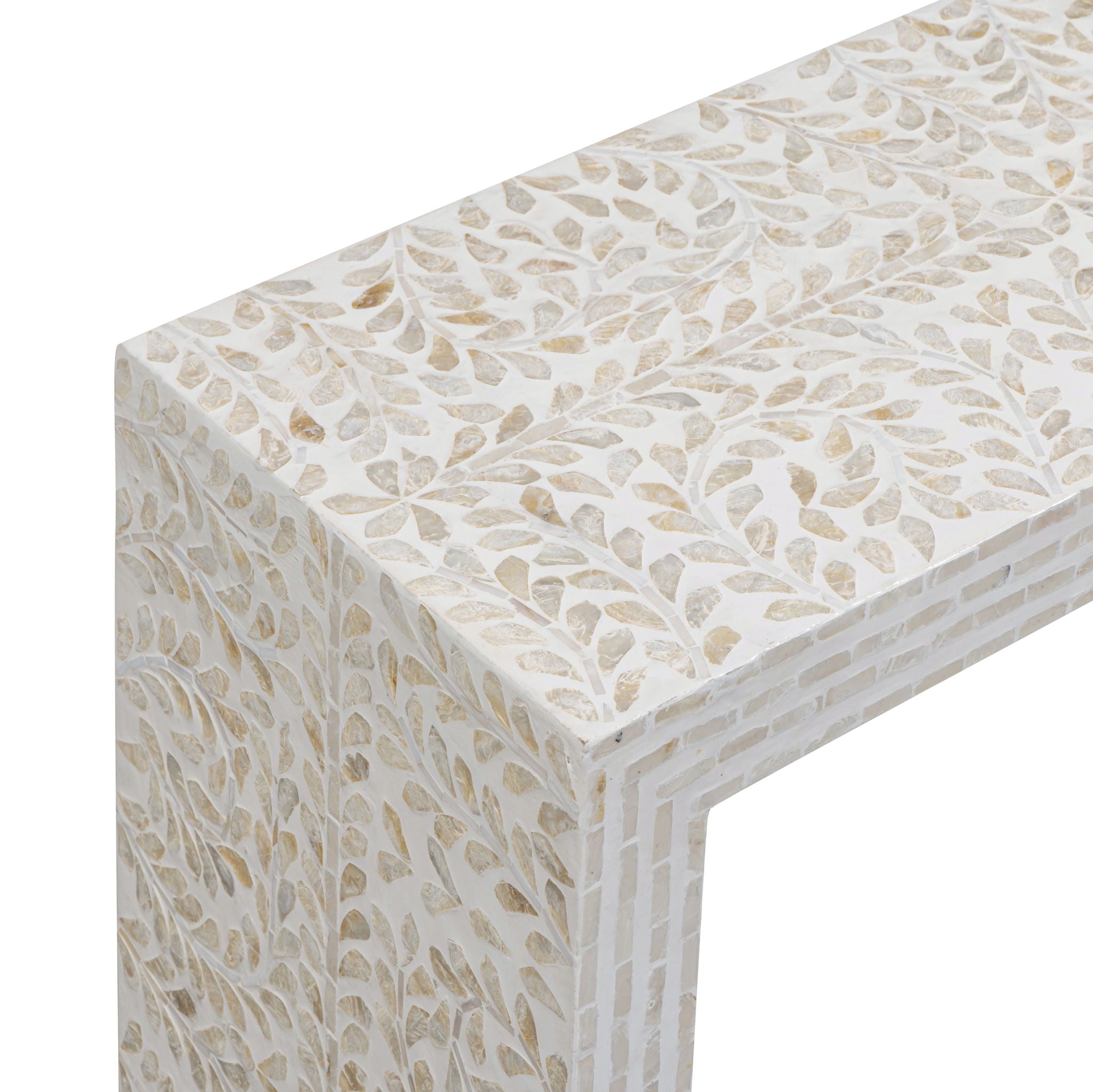 Cyprus - Capiz Shell Console Table - Cream - Urban Living Furniture (Los Angeles, CA)